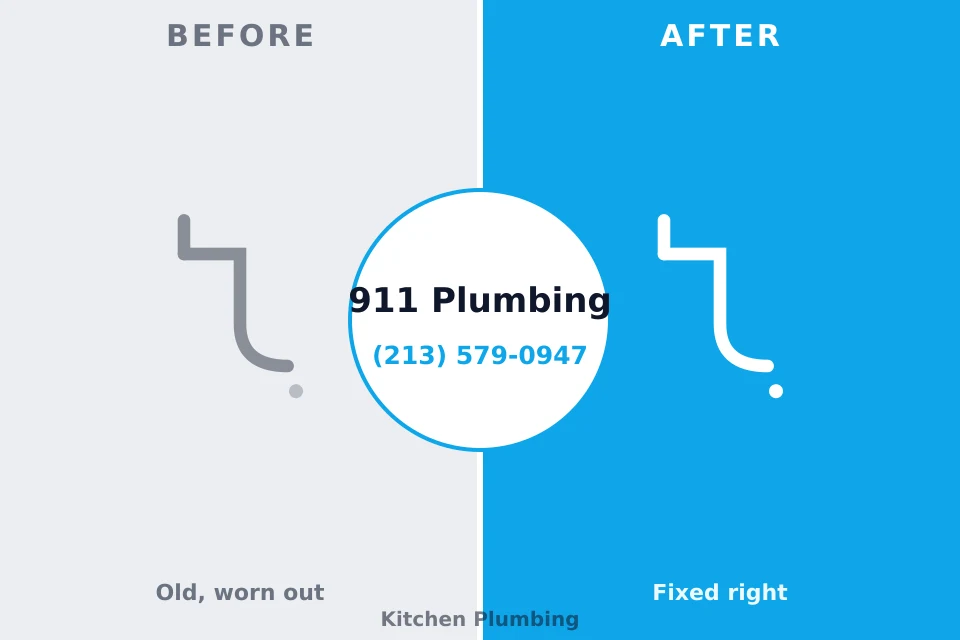 Before and after: plumbing repair Eglin AFB, FL